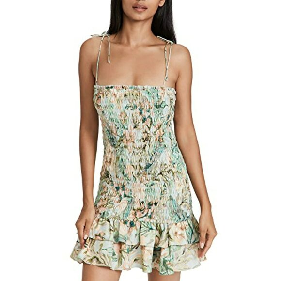Significant Other Dresses & Skirts - Significant Other Margot Smocked Pastel Floral Mini Dress Coquette Girl Feminine